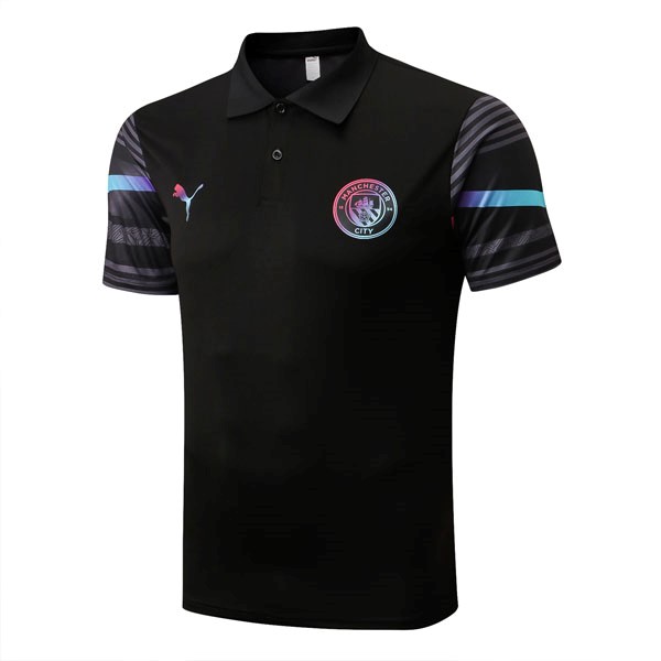 Polo Manchester City 2022-2023 Schwarz